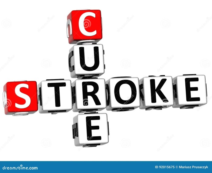 End of a stroke crossword