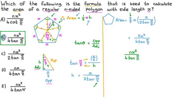 Areas of regular polygons worksheet answers